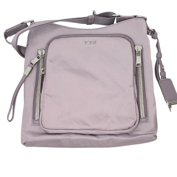 TUMI Voyageur Tyler Crossbody Organizer Pockets Bag in Lilac - Picture 15 of 16